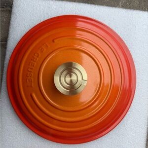 Le Creuset Orange and Red Lid